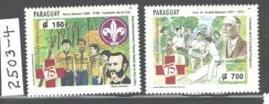 PARAGUAY 1964 RED CROSS #2503 - 2504 MNH