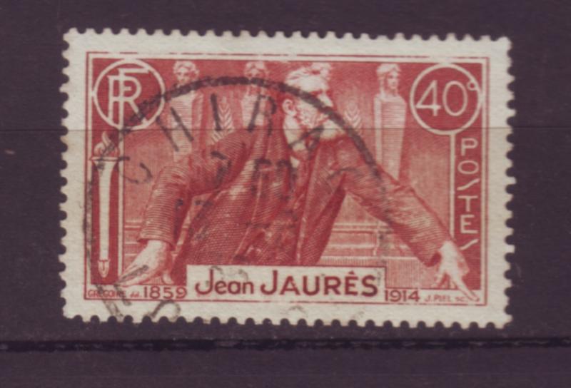 J20123 jlstamps 1936 france used #313 jaures