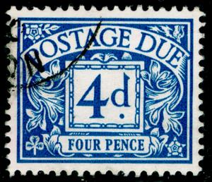 SG D75, 4d blue, FINE USED. NO WMK.