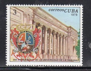 CUBA #2174  1978  HAVANA UNIV. 250TH ANNIV.   VF NH  O.G