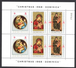Dominica Sc# 241 MNH Souvenir Sheet 1968 Christmas