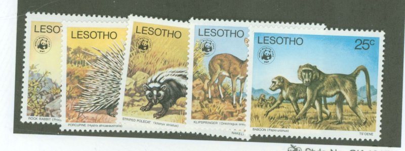 Lesotho #228-232  Single (Complete Set) (Animals) (Wildlife)