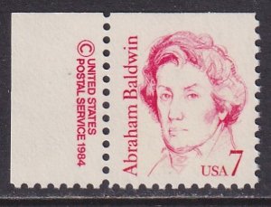 United States (1985) #1850 with Copyright tab, MNH
