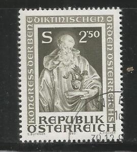 AUSTRIA  1153 USED ST. BENEDICT ISSUE 1980