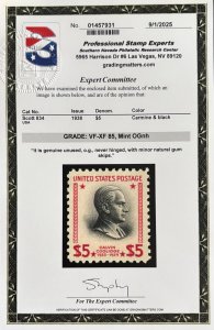 US #834 MINT OG NH VF/XF with PSE Cert