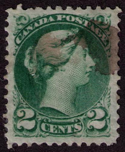 Canada #  36e Used Superb  perf 11.5 X 12  Cat $ 30++