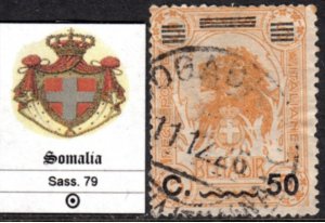 Italy Somalia - Sassone n. 79  used