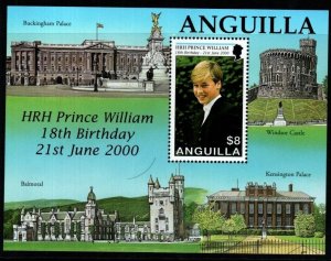 ANGUILLA SGMS1069 2000 18TH BIRTHDAY OF PRINCE WILLIAM MNH