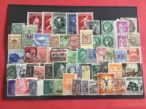 Collectors Card of Vintage Europe Stamps R39094