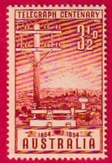 AUSTRALIA SCOTT#270 1954 TELEGRAPH CENTENARY - MNH