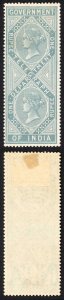 India Telegraph T9 1r Grey Wmk T19 M/M Cat 90 pounds