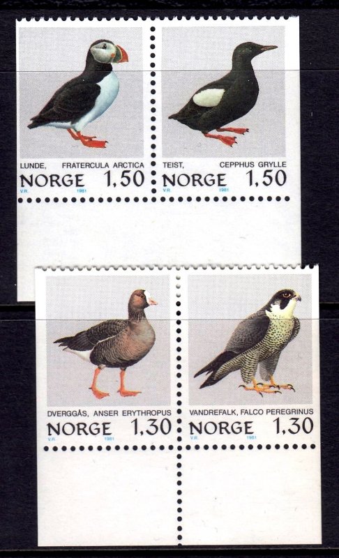 Norway 1981 Birds Complete Mint MNH Set SC 775-778