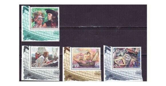 Gibraltar - Columbus - 4 Stamp  Set  - 7H-010