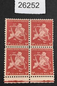 US STAMPS #C38 MINT OG NH BLOCK  LOT #26252