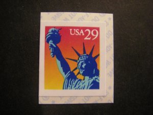 Scott 2599, 29c Statue of Liberty, booklet single, MNH Beauty