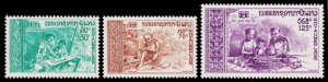 Laos Scott 226-227, C87 (1972) Mint NH VF Complete Set C