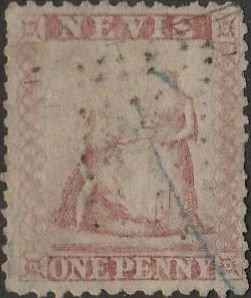 Nevis,  #5 Used From 1861