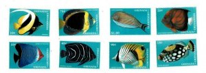 Grenadines 1997 - Fish Definitives  - Set of 8 Stamps - Scott #1941-8 - MNH