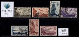 WC1_19536.ITAL.COL.:ÁFRICA ORIENTAL.1938 ASSUNTOS AFRICANOS air short. Sc.C2-C10. Usado-