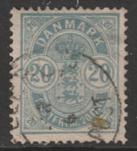 1882 Denmark - Sc 37 - used VF - 1 single - Arms