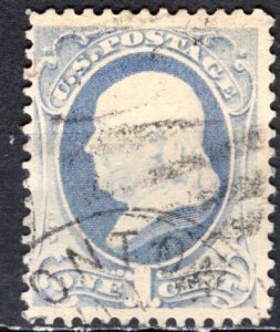 U.S.A.; 1881; Sc. # 206; Used Single Stamp