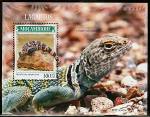 MOZAMBIQUE  2019  LIZARDS  SOUVENIR SHEET MINT NEVER HINGED