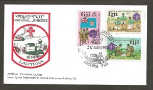 1974 Fiji Boy Scouts First National Jamboree FDC Lautoka