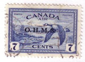 CO1 Canada Official Airmail, used cv $6.50