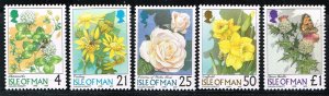 Isle of Man 1998, Sc.#766-770 MNH Definitives: Flowers