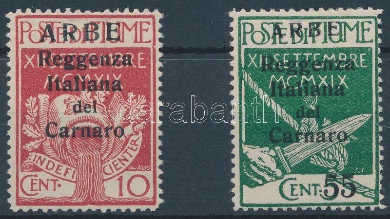 Fiume stamp 1920 Definitive values Mi 21 I + 25 Hinged WS135043
