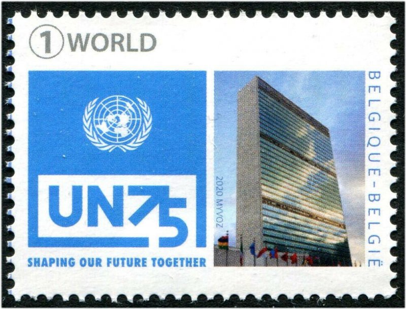 HERRICKSTAMP NEW ISSUES BELGIUM 75th Anniversary U.N.