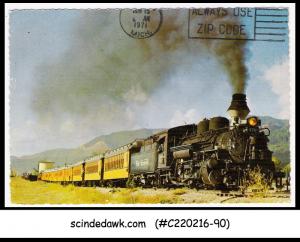 USA - 1999 THE LOCOMOTIVE / RAILWAY - PICTURE POST CARD - USED