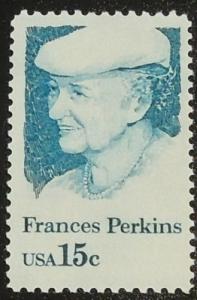 1980 15c Frances Perkins Scott 1821 Mint NH