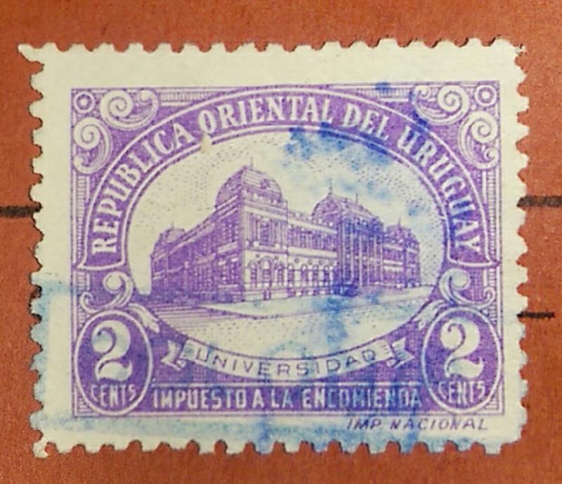 Uruguay 1945 Parcel Post Stamp #Q65 2c Used.