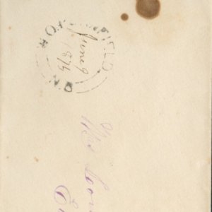 ? 1874 W. O. PENNFIELD N.B. Way Office paid 6c SQ to Saint John / George Canada