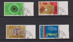 Switzerland  #681-684 cancelled 1980 combined issue