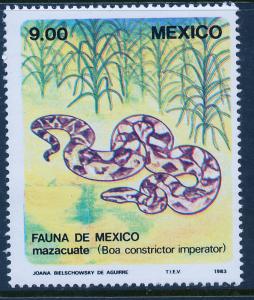 MEXICO 1326 MEXICAN FAUNA BOA CONSTRICTOR IMPERATOR MNH