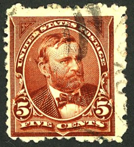 U.S. #255a USED CREASES