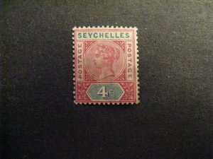 Seychelles #4a mint hinged Die I a23.2 7923