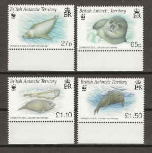 BRITISH ANTARCTIC TERRITORY  2009 WWF SG 506/9 MNH  Cat £12