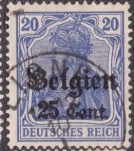 Belgium German Occupation - 1916 N18 Used