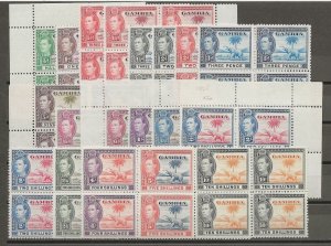 GAMBIA 1938/46 SG 150/61 MNH Cat £796