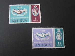 Antigua 1965 Sc 153-154 set MNH
