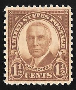 684 1 1/2 cent Harding, Brown Stamp mint OG NH EGRADED SUPERB 99 XXF