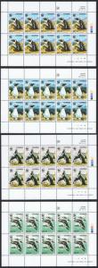 Namibia WWF Jackass Penguin 4 Sheetlets of 10 stamps each 10 sets SG#713/16