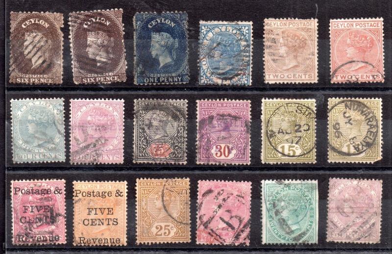 Ceylon QV used collection good Cat Value WS9670