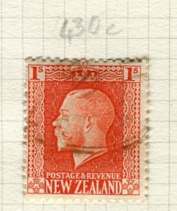 NEW ZEALAND; 1915-30 early GV portrait issue used SG Identified Shade of 1s.