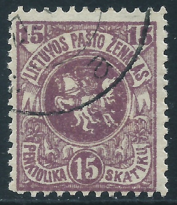 Lithuania, Sc #41, 15sk Used