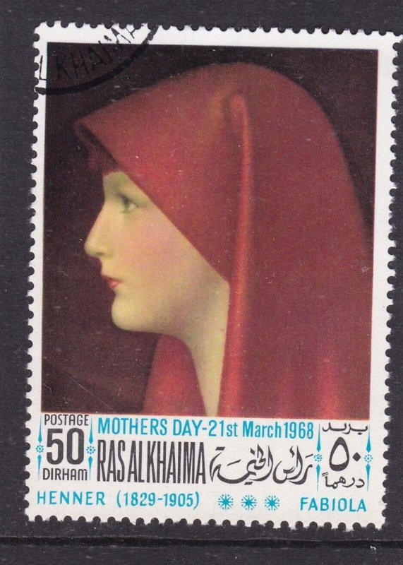 Ras Al Khaima 1968 Henner Fabiola 50d fine used VGC
