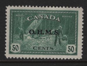 CANADA, O9, HINGED, 1949-50,  O.H.M.S.,